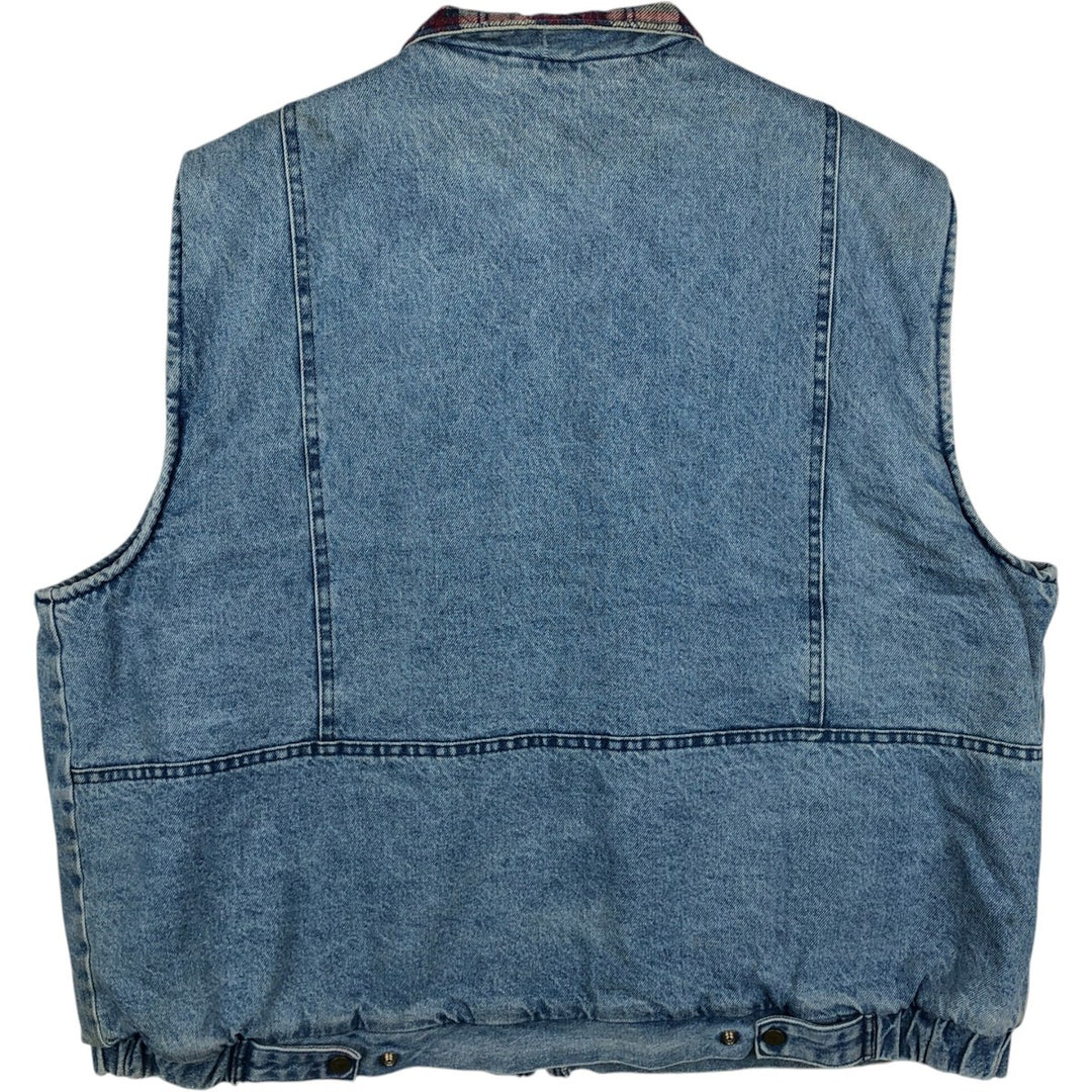 Osh Kosh padded denim vest, made in USA, men's size XL, vintage. cotton blue type Vintage Second Hand
