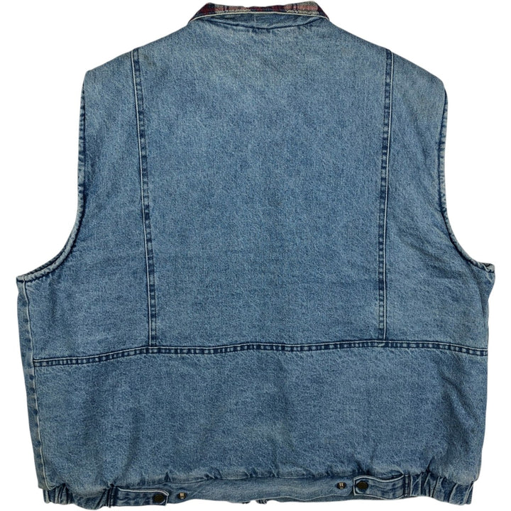 Osh Kosh padded denim vest, made in USA, men's size XL, vintage. cotton blue type Vintage Second Hand