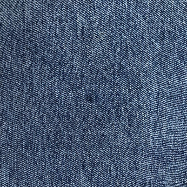 ~80'S Come on strong denim boa vest, made in USA, men's size XL equivalent, vintage. cotton blue type Vintage Second Hand