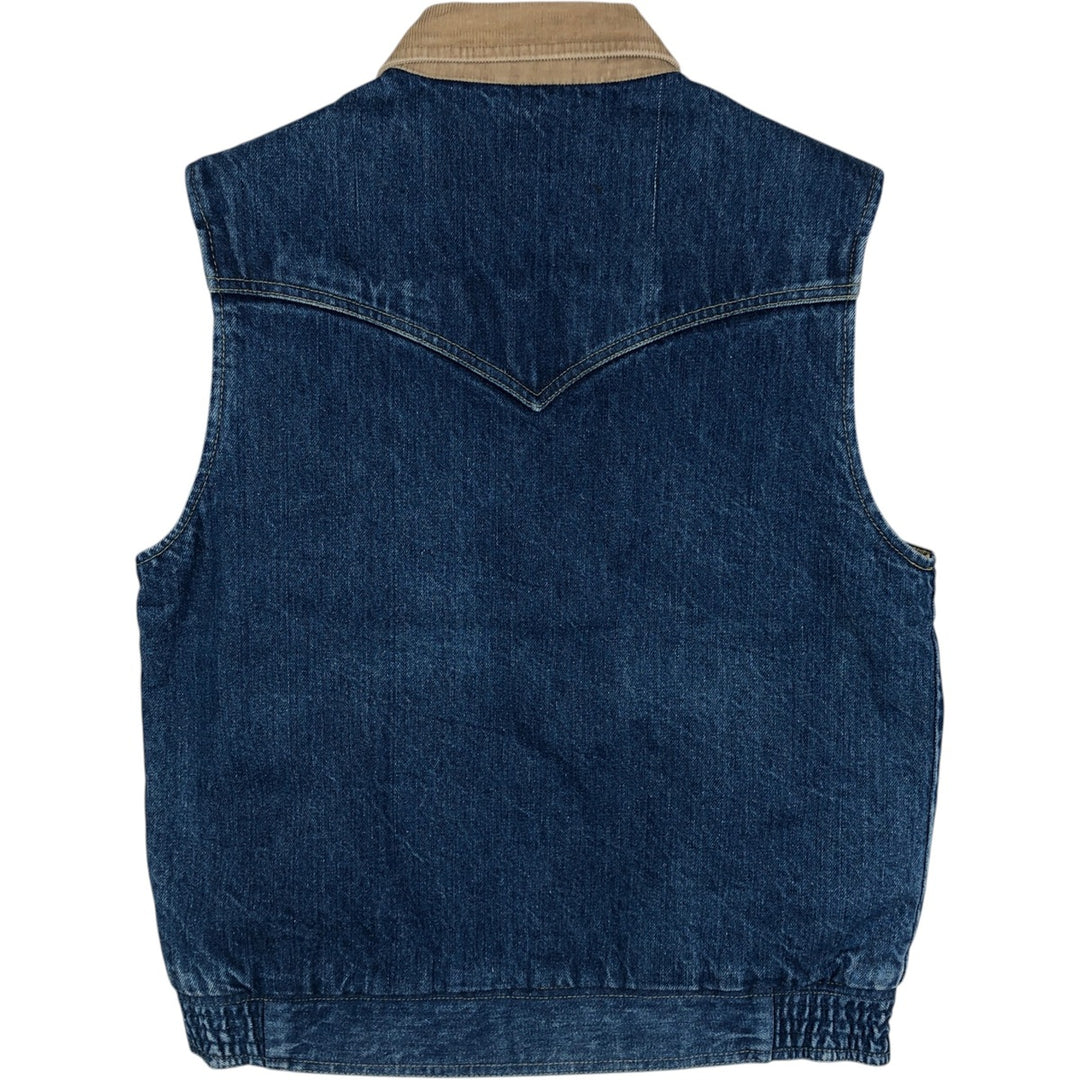 80s-90'S Lee Denim Vest, Made in USA, Men's Size M (Equivalent), Vintage cotton blue type Vintage Second Hand
