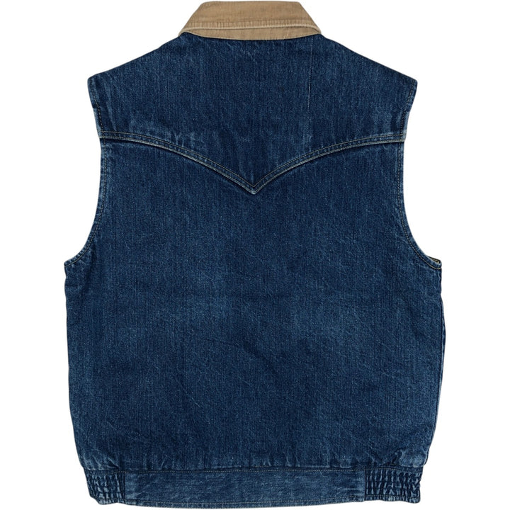 80s-90'S Lee Denim Vest, Made in USA, Men's Size M (Equivalent), Vintage cotton blue type Vintage Second Hand