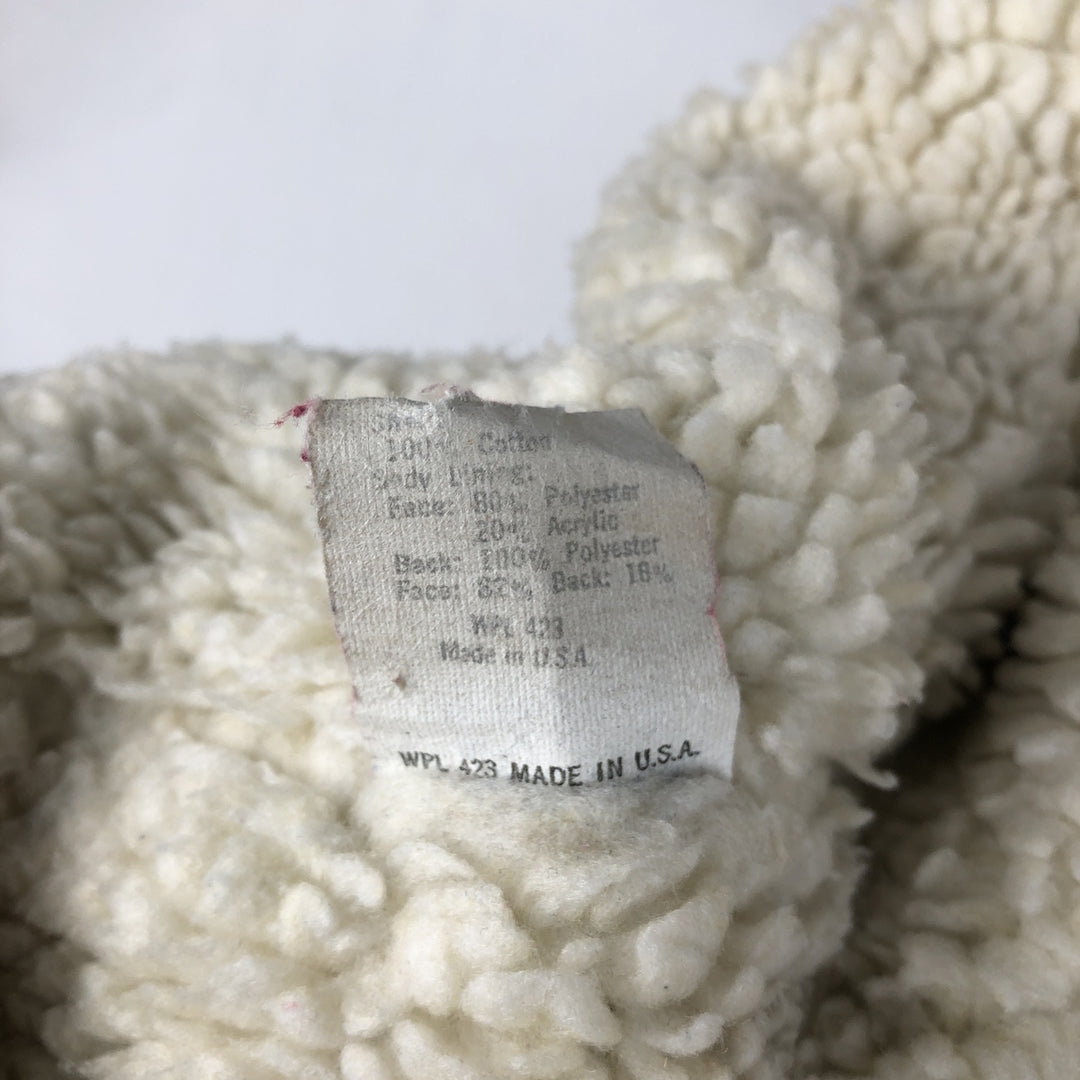 70s-80'S Levi's denim boa vest, made in USA, men's size M equivalent, vintage. cotton blue type Vintage Second Hand