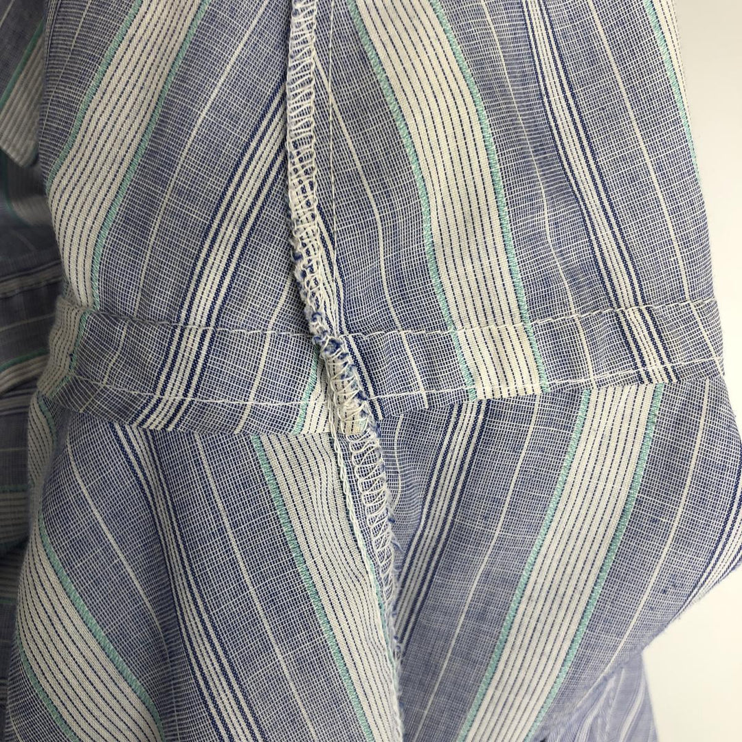 80s-90'S Wrangler COWBOY CUT REGULAR FIT Multi-stripe Long-sleeve Western Shirt, Men's XL equivalent, Vintage unclear blue type Vintage Second Hand