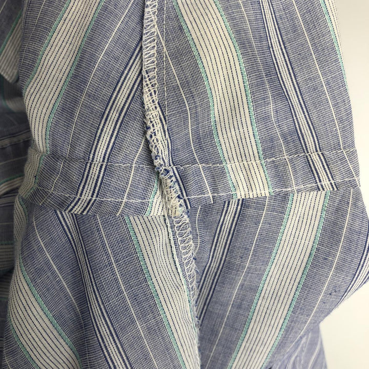 80s-90'S Wrangler COWBOY CUT REGULAR FIT Multi-stripe Long-sleeve Western Shirt, Men's XL equivalent, Vintage unclear blue type Vintage Second Hand