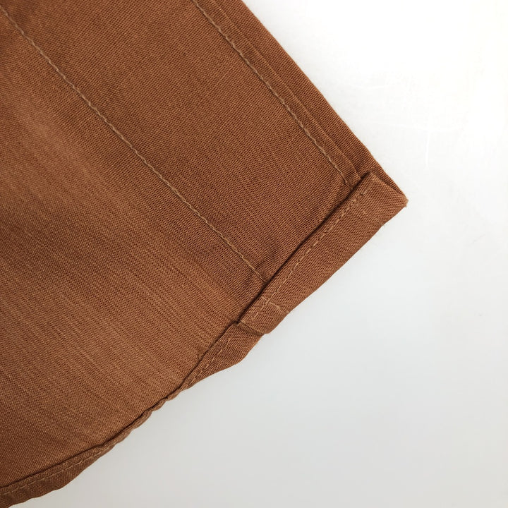 60s-70'S ENRO MARVIN SIDNEY Long-Sleeve Poly-Cotton Shirt, Men's Size XL (Equivalent), Vintage polyester brown type Vintage Second Hand