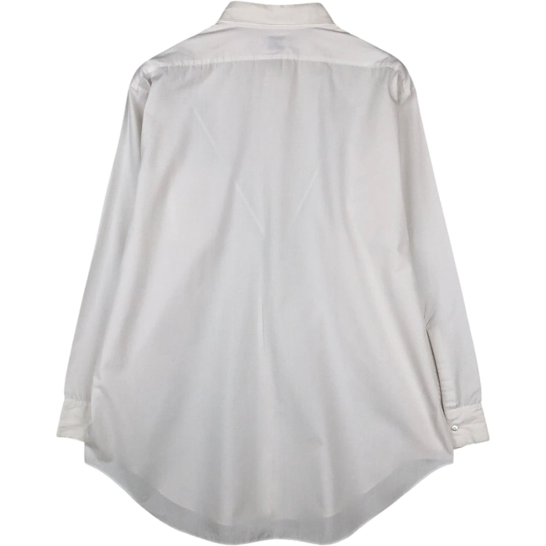 1960s-1970'S Sears TRU-POINT Long-Sleeve Polyester Shirt, Men's Size XL (Vintage) polyester white type Vintage Second Hand