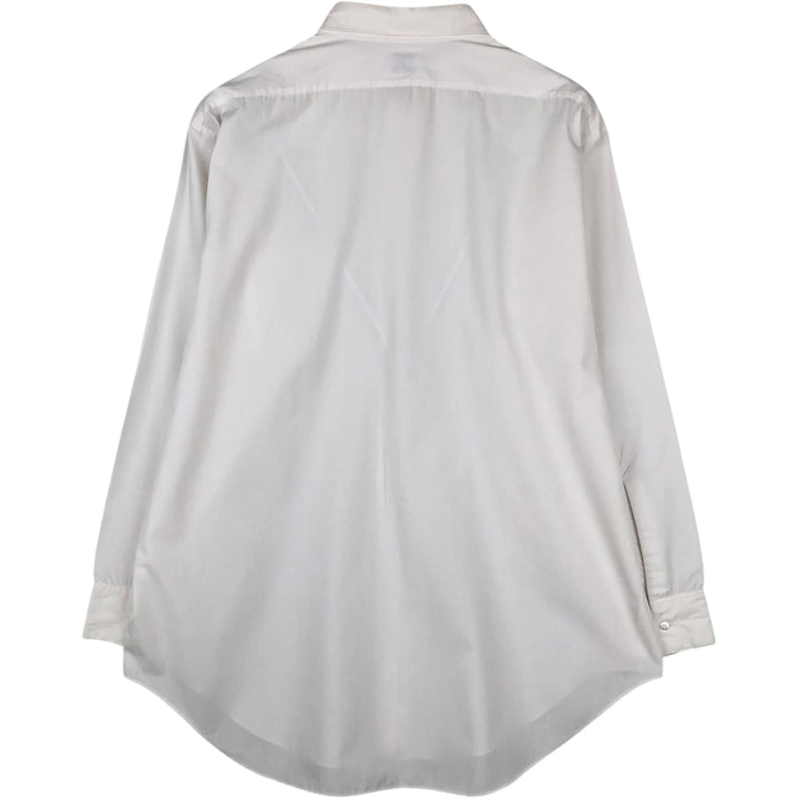 1960s-1970'S Sears TRU-POINT Long-Sleeve Polyester Shirt, Men's Size XL (Vintage) polyester white type Vintage Second Hand