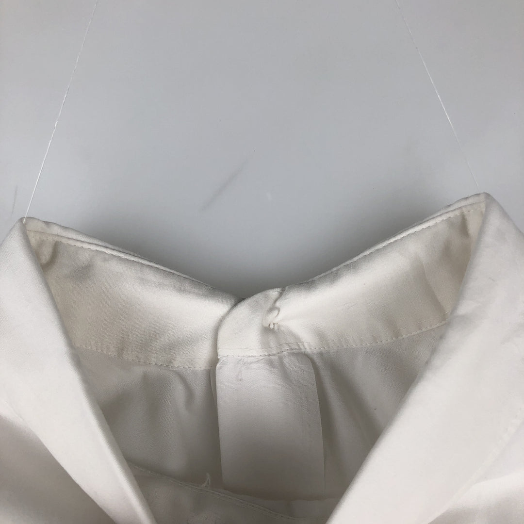1960s-1970'S Sears TRU-POINT Long-Sleeve Polyester Shirt, Men's Size XL (Vintage) polyester white type Vintage Second Hand