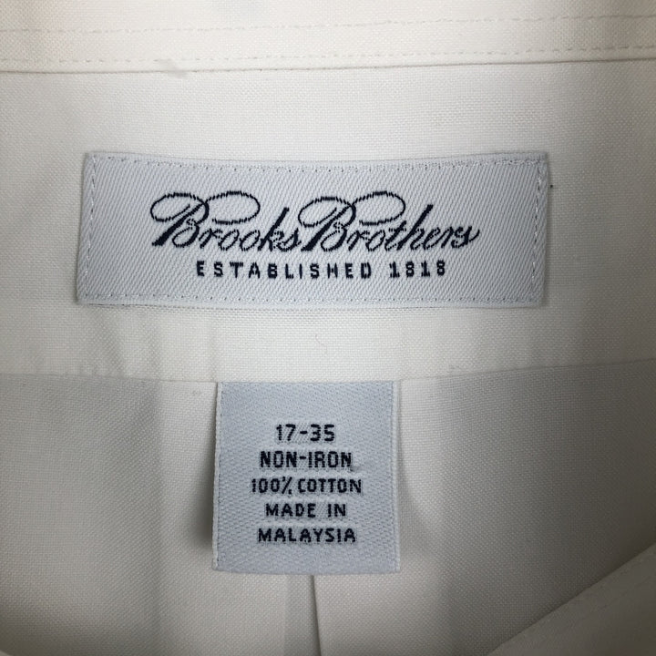Brooks Brothers long sleeve button down shirt, men's XL size cotton white type Vintage Second Hand