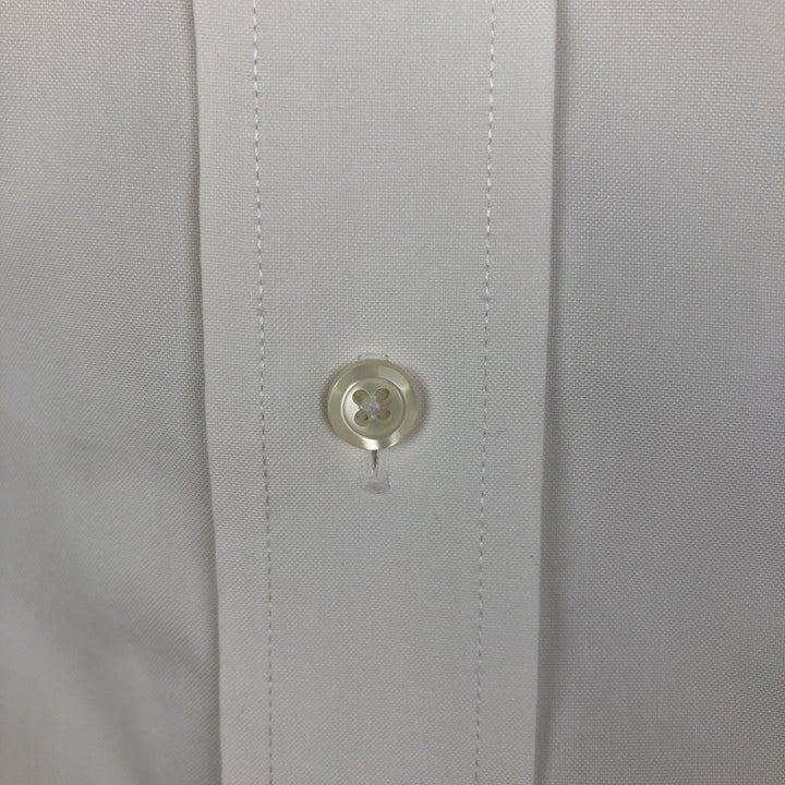 Brooks Brothers long sleeve button down shirt, men's XL size cotton white type Vintage Second Hand