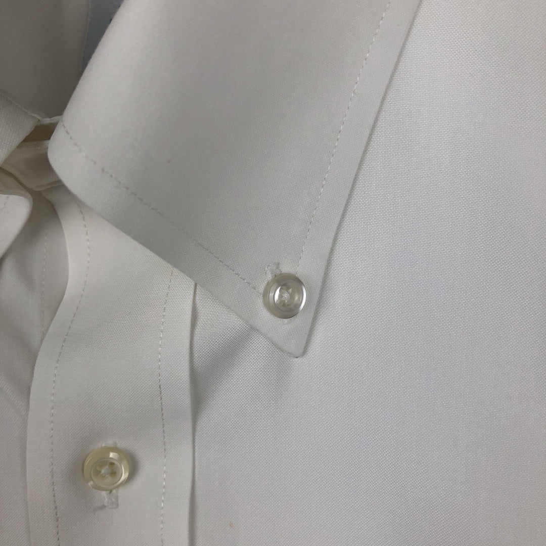 Brooks Brothers long sleeve button down shirt, men's XL size cotton white type Vintage Second Hand
