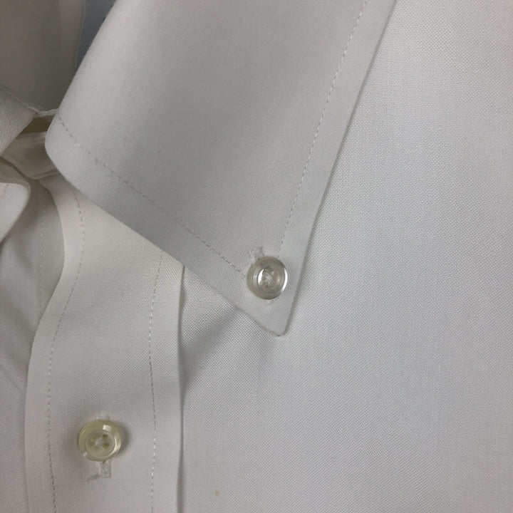 Brooks Brothers long sleeve button down shirt, men's XL size cotton white type Vintage Second Hand