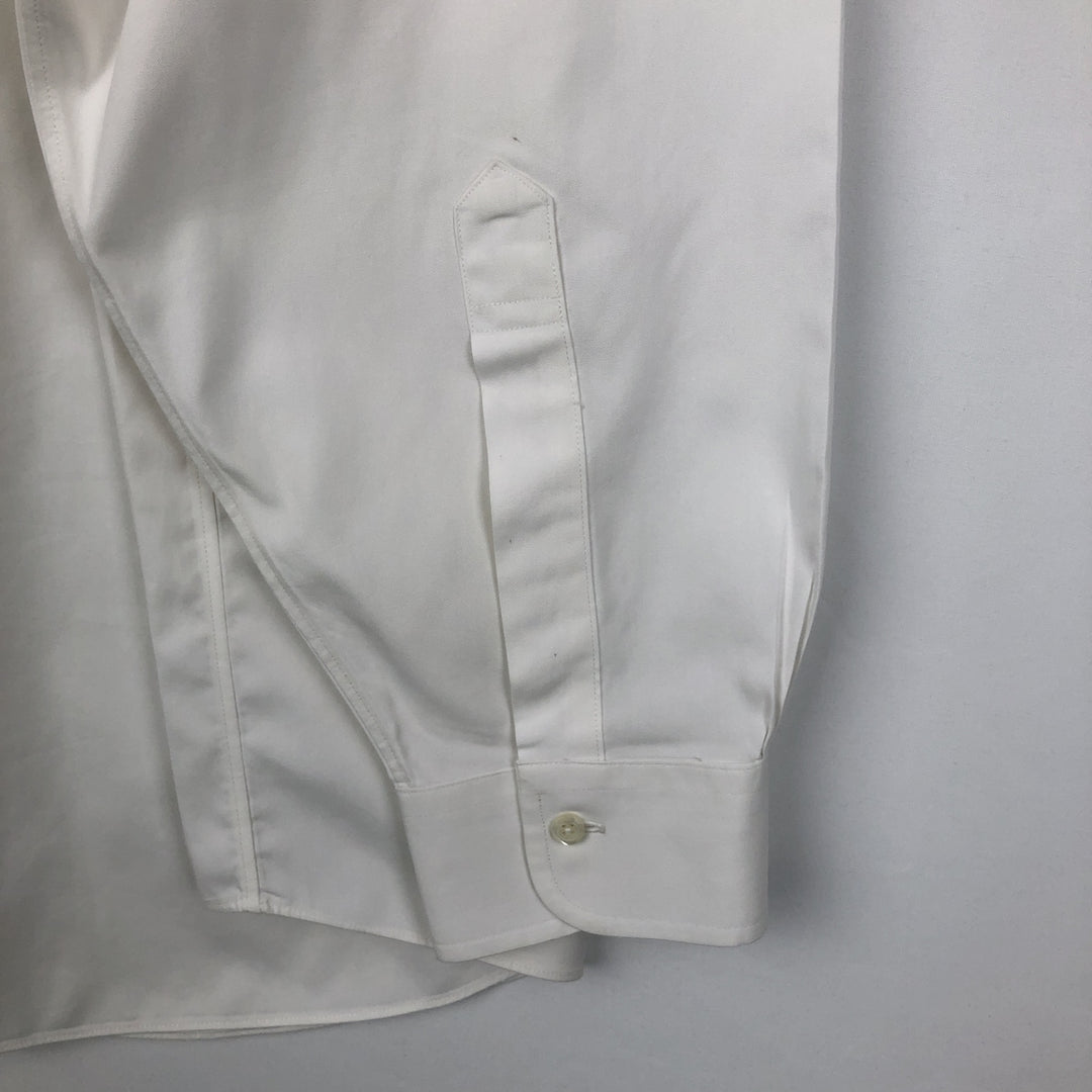 Brooks Brothers long sleeve button down shirt, men's XL size cotton white type Vintage Second Hand