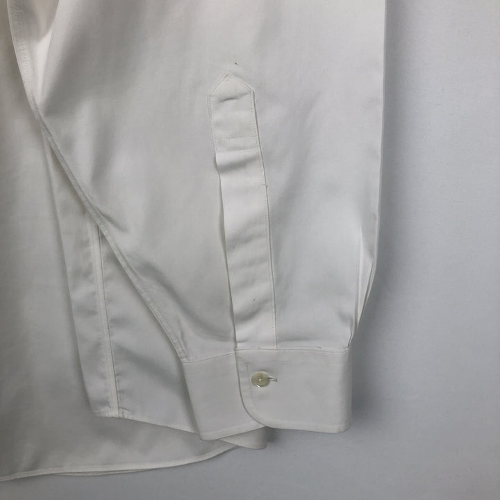 Brooks Brothers long sleeve button down shirt, men's XL size cotton white type Vintage Second Hand