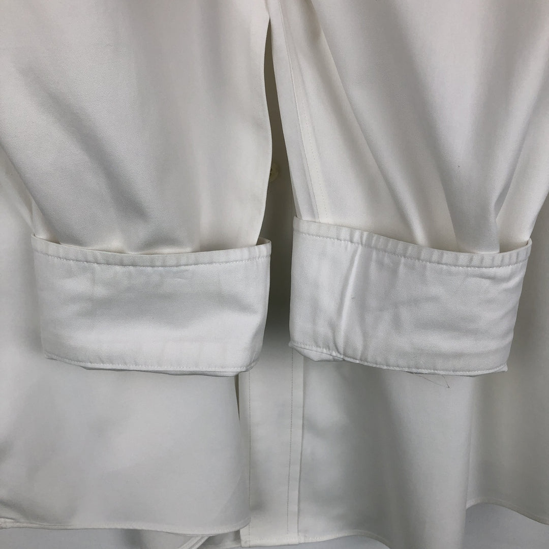 Brooks Brothers long sleeve button down shirt, men's XL size cotton white type Vintage Second Hand