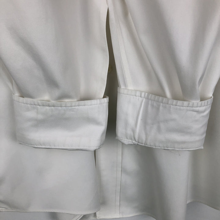 Brooks Brothers long sleeve button down shirt, men's XL size cotton white type Vintage Second Hand
