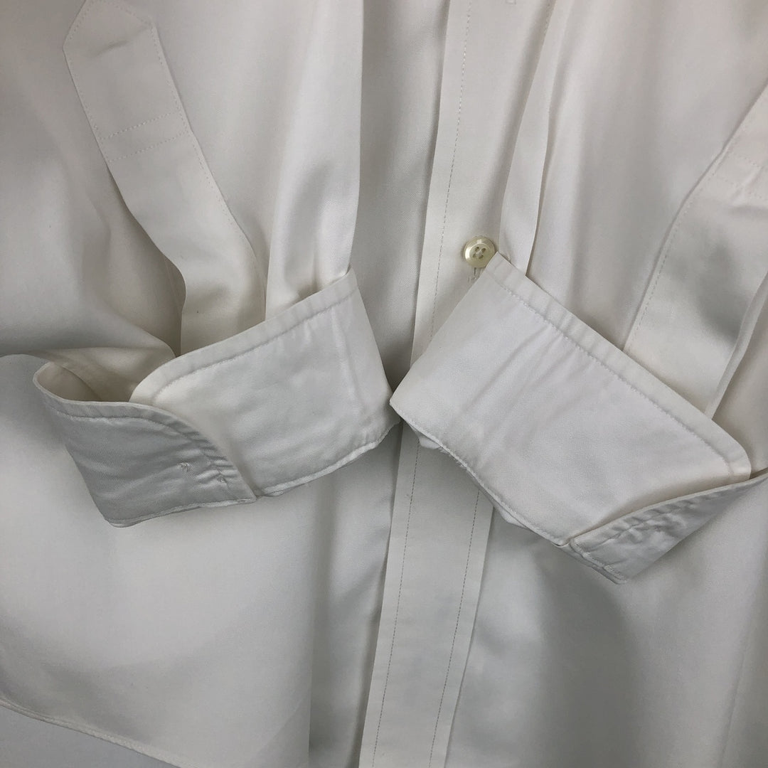 Brooks Brothers long sleeve button down shirt, men's XL size cotton white type Vintage Second Hand
