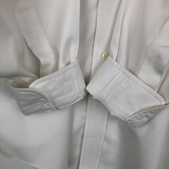 Brooks Brothers long sleeve button down shirt, men's XL size cotton white type Vintage Second Hand