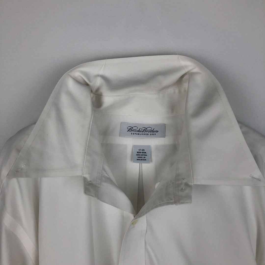 Brooks Brothers long sleeve button down shirt, men's XL size cotton white type Vintage Second Hand