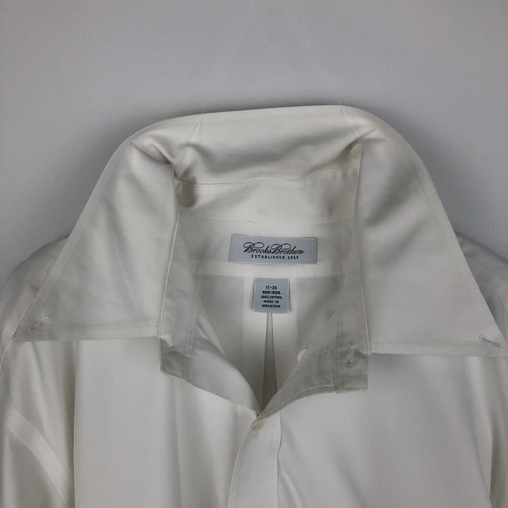 Brooks Brothers long sleeve button down shirt, men's XL size cotton white type Vintage Second Hand