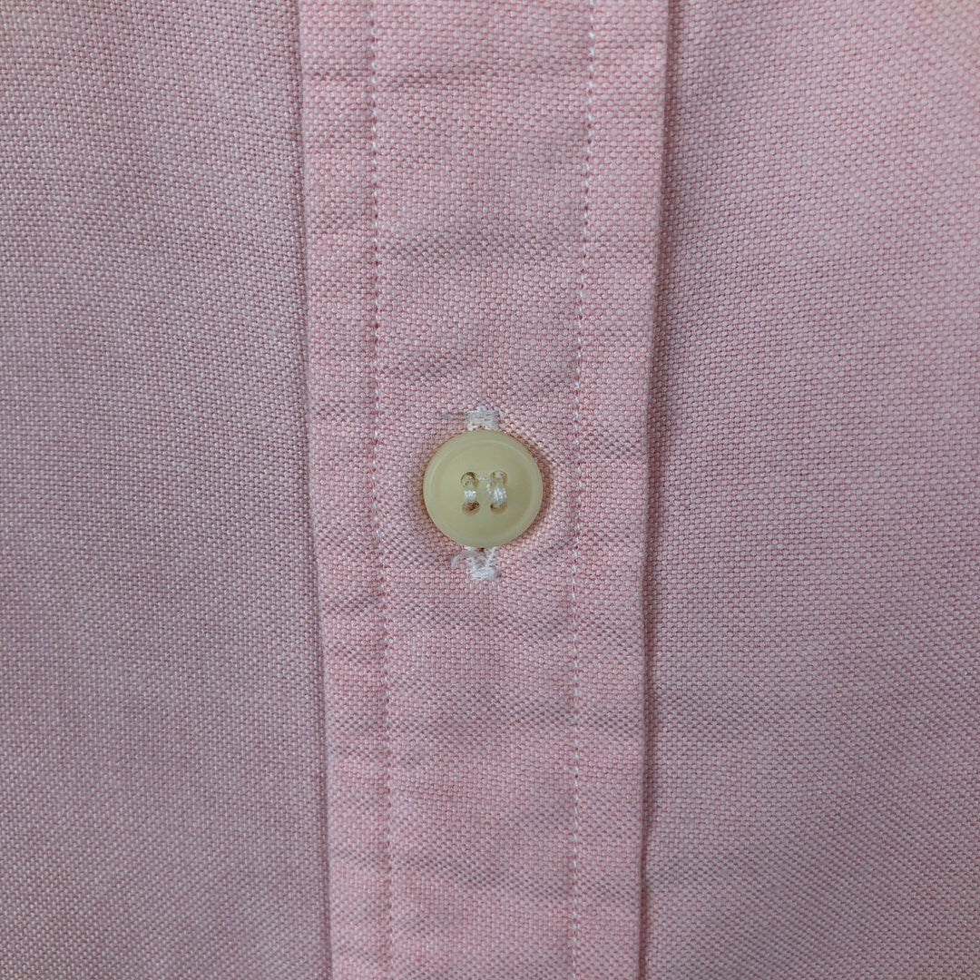 1970'S Lacoste IZOD Long-Sleeve Button-Down Shirt, Men's Size M (approx.), Vintage cotton pink type Vintage Second Hand