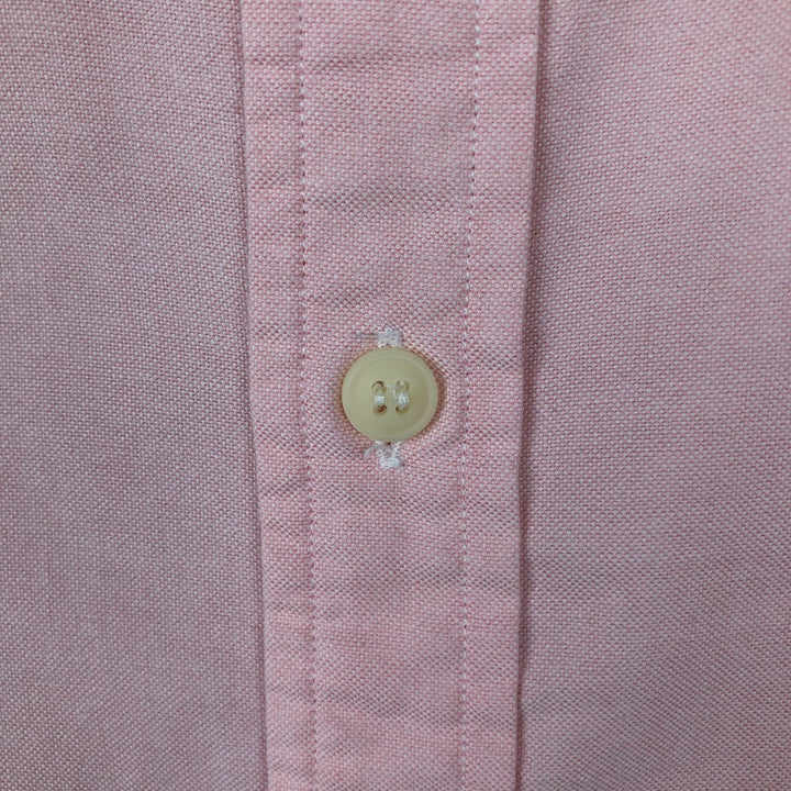 1970'S Lacoste IZOD Long-Sleeve Button-Down Shirt, Men's Size M (approx.), Vintage cotton pink type Vintage Second Hand