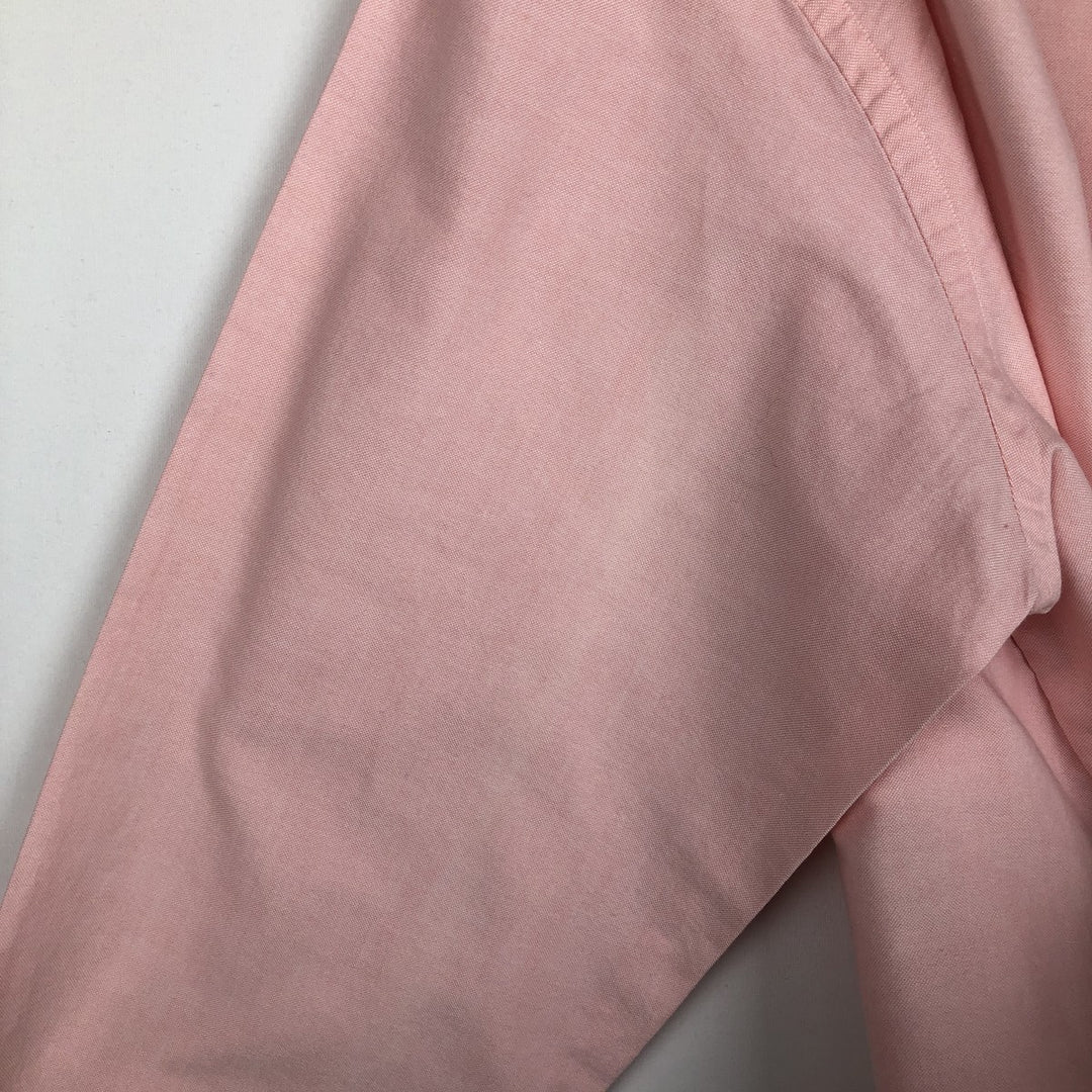 1970'S Lacoste IZOD Long-Sleeve Button-Down Shirt, Men's Size M (approx.), Vintage cotton pink type Vintage Second Hand
