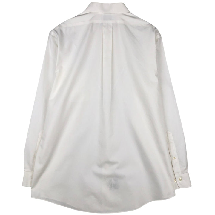 Brooks Brothers 346 Slim Fit Long-Sleeve Cotton Shirt, Men's Size XL (approx.) cotton white type Vintage Second Hand