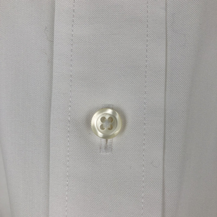 Brooks Brothers 346 Slim Fit Long-Sleeve Cotton Shirt, Men's Size XL (approx.) cotton white type Vintage Second Hand