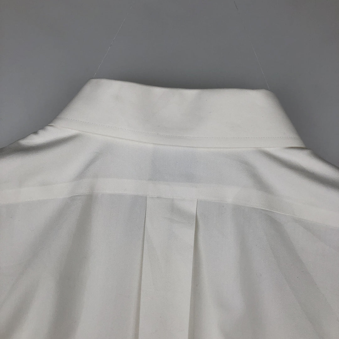 Brooks Brothers 346 Slim Fit Long-Sleeve Cotton Shirt, Men's Size XL (approx.) cotton white type Vintage Second Hand