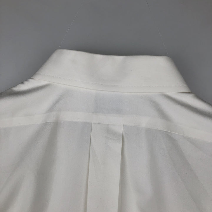 Brooks Brothers 346 Slim Fit Long-Sleeve Cotton Shirt, Men's Size XL (approx.) cotton white type Vintage Second Hand