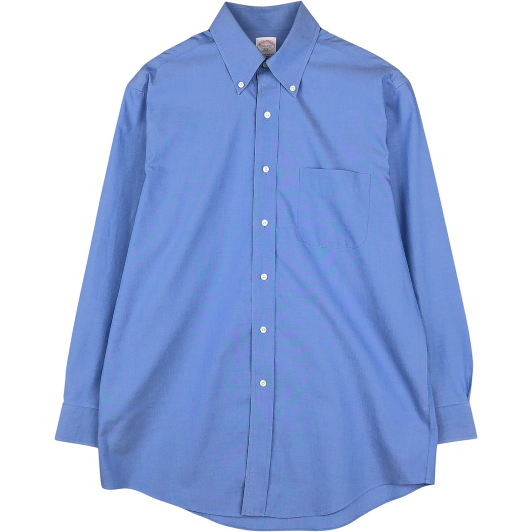 Brooks Brothers 346 long sleeve button-down shirt, men's size L cotton blue type Vintage Second Hand