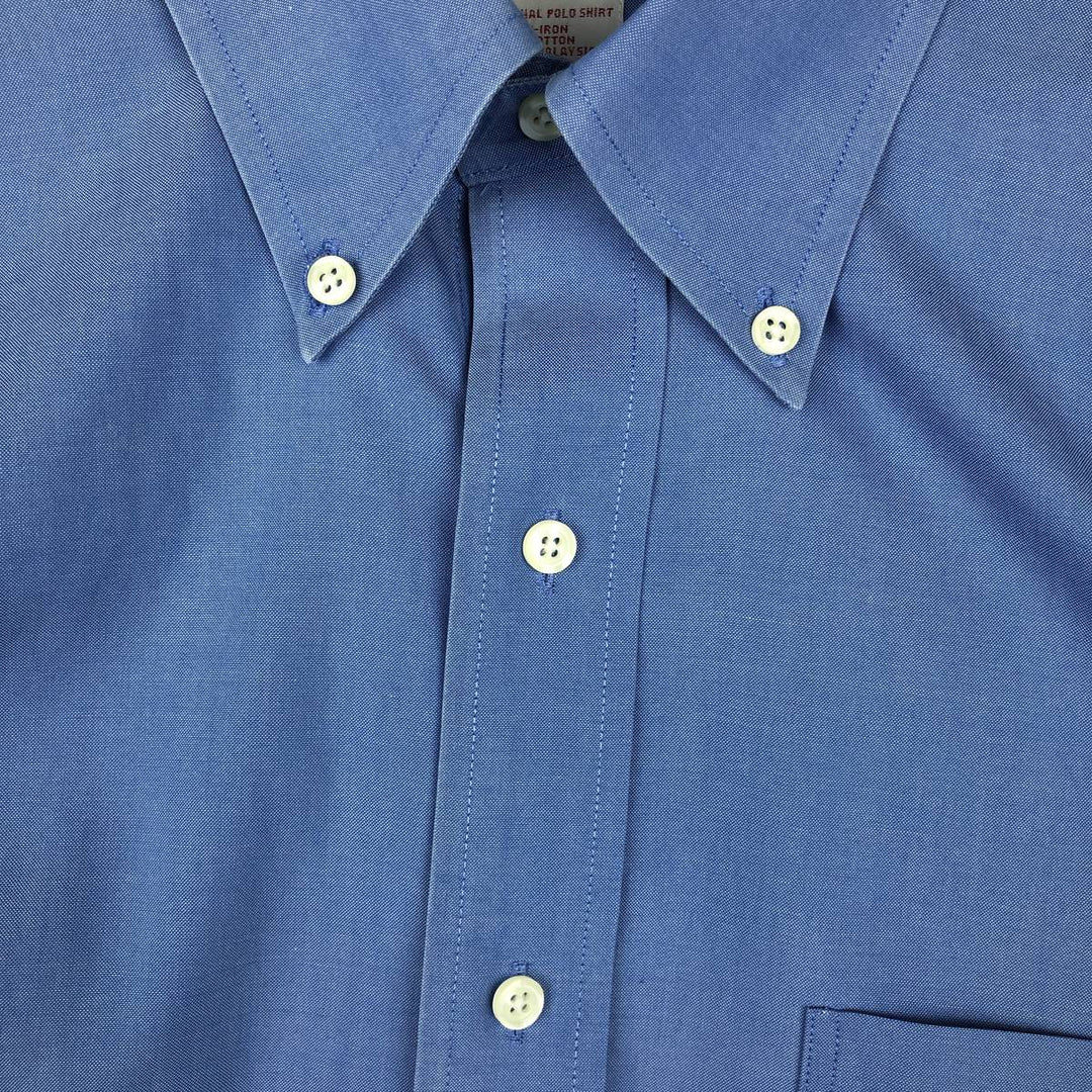 Brooks Brothers 346 long sleeve button-down shirt, men's size L cotton blue type Vintage Second Hand
