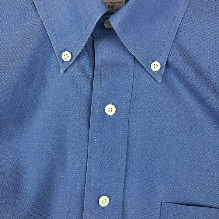 Brooks Brothers 346 long sleeve button-down shirt, men's size L cotton blue type Vintage Second Hand