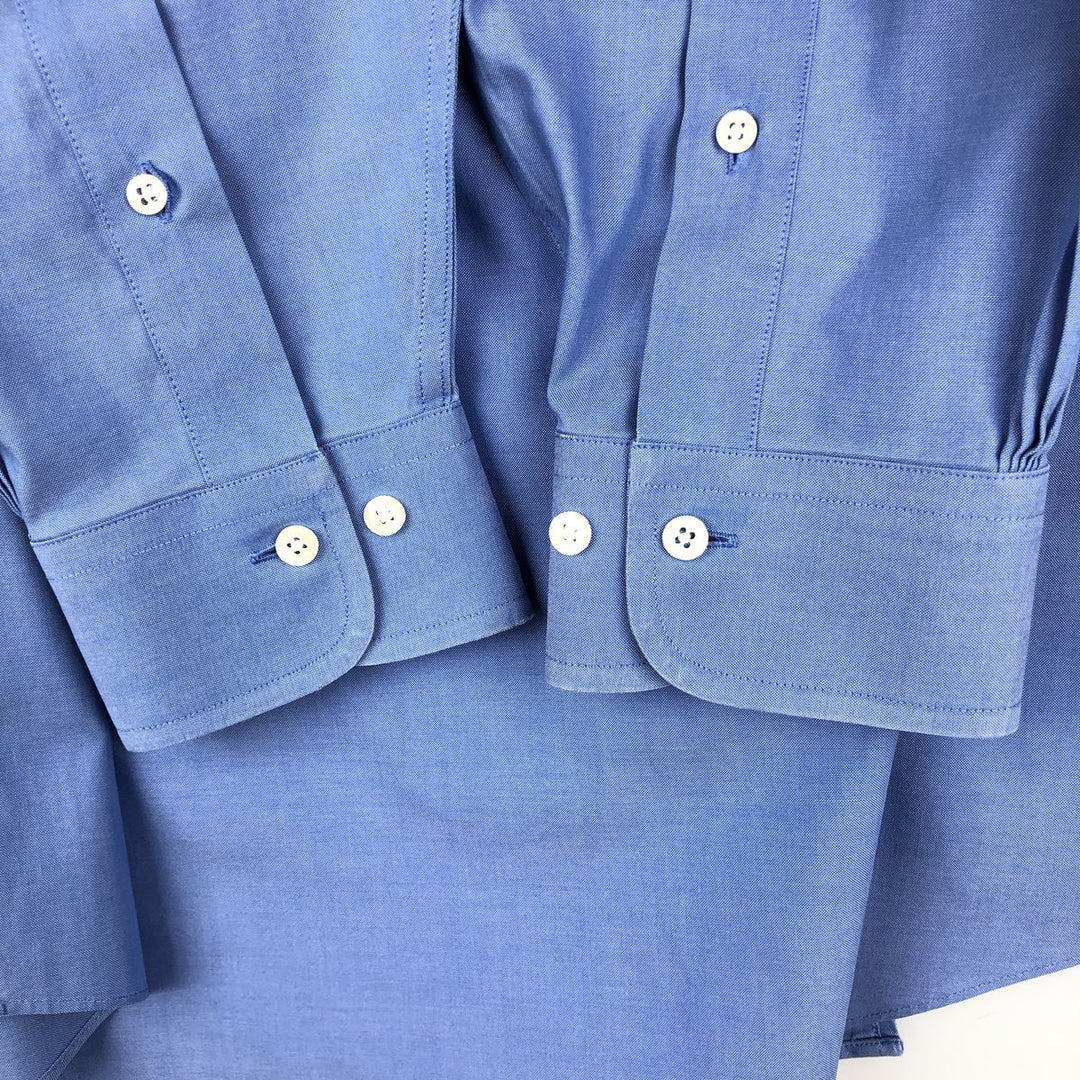 Brooks Brothers 346 long sleeve button-down shirt, men's size L cotton blue type Vintage Second Hand