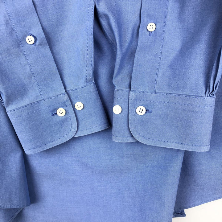 Brooks Brothers 346 long sleeve button-down shirt, men's size L cotton blue type Vintage Second Hand
