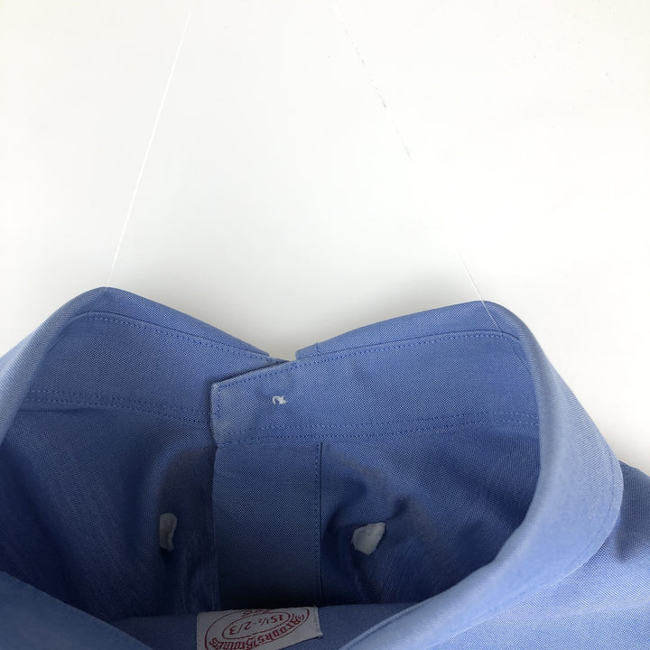 Brooks Brothers 346 long sleeve button-down shirt, men's size L cotton blue type Vintage Second Hand
