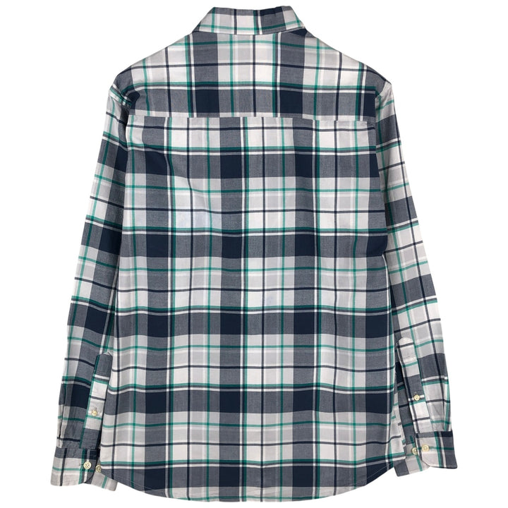 Brooks Brothers Long Sleeve Button-Down Check Shirt, Men's Size L cotton white type Vintage Second Hand