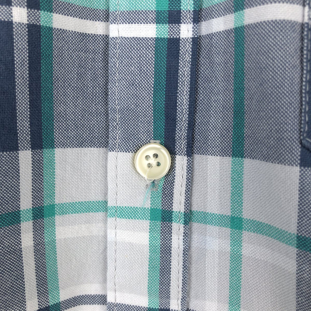 Brooks Brothers Long Sleeve Button-Down Check Shirt, Men's Size L cotton white type Vintage Second Hand