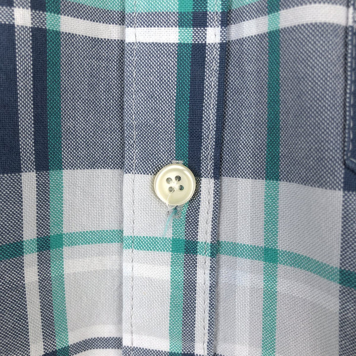 Brooks Brothers Long Sleeve Button-Down Check Shirt, Men's Size L cotton white type Vintage Second Hand