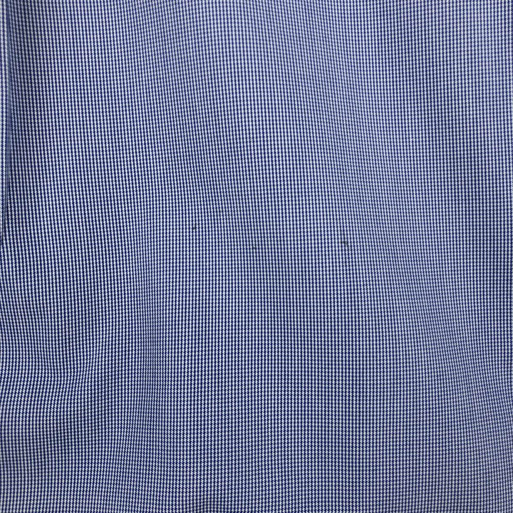 Brooks Brothers 1818 REGENT FIT Long-Sleeve Button-Down Check Shirt, Men's Size L (approx.) cotton navy blue type Vintage Second Hand