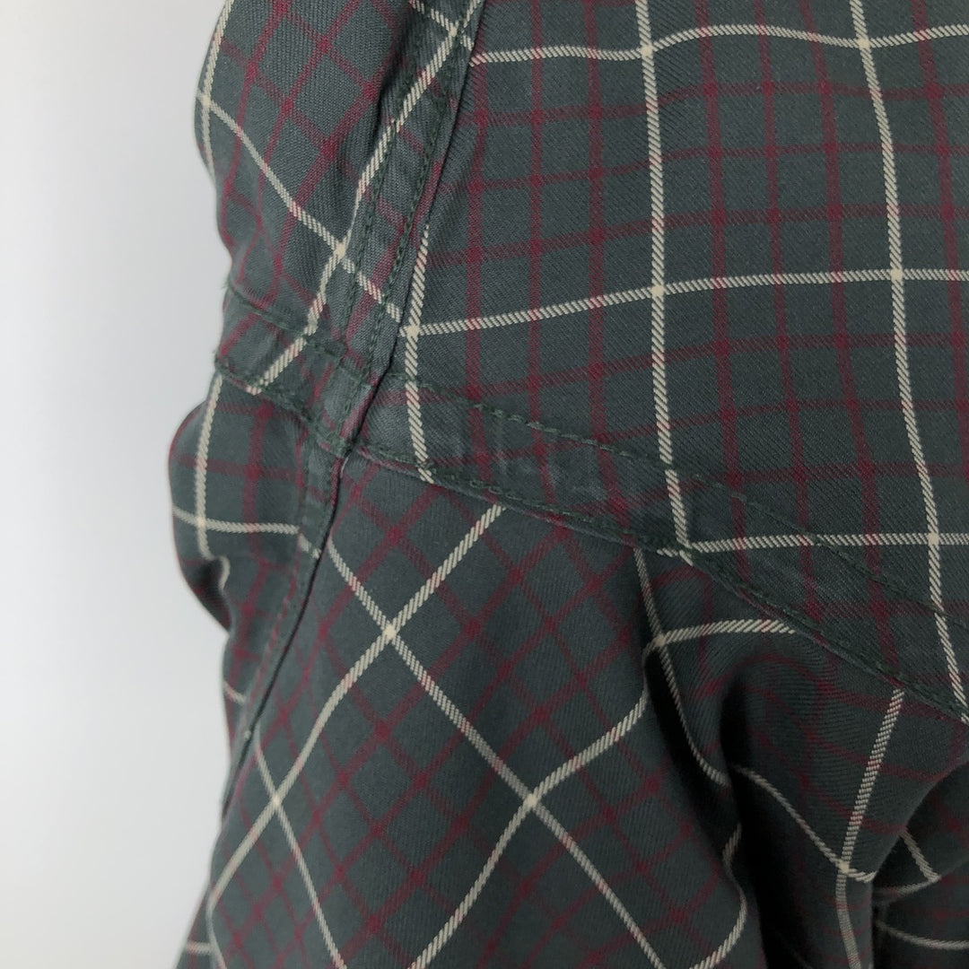 Brooks Brothers Est.1818 Long Sleeve Button-Down Check Shirt, Men's Size L cotton dark green Vintage Second Hand