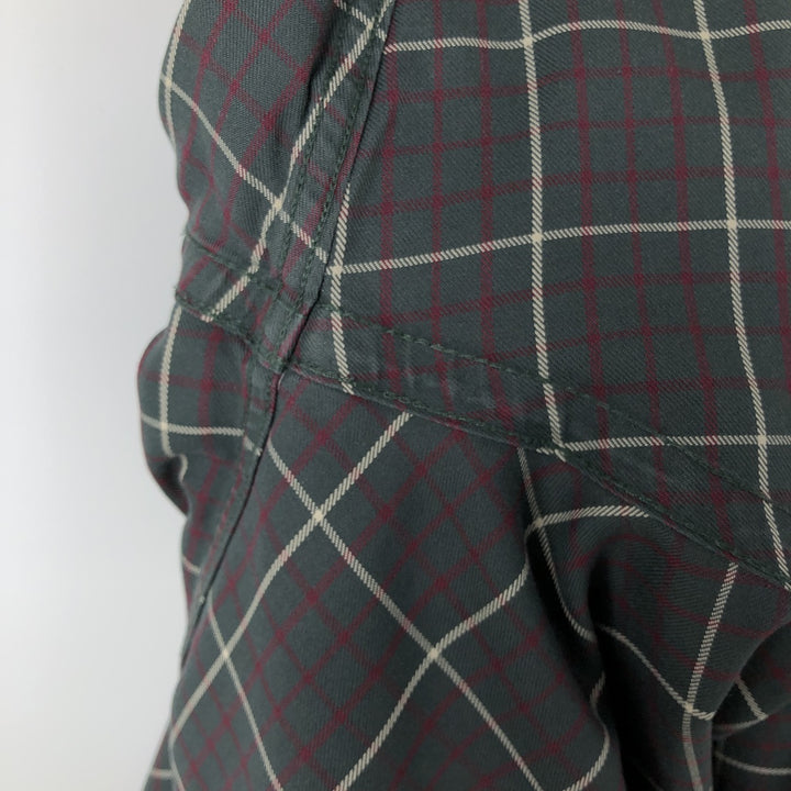 Brooks Brothers Est.1818 Long Sleeve Button-Down Check Shirt, Men's Size L cotton dark green Vintage Second Hand