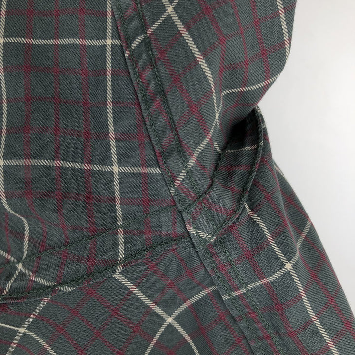 Brooks Brothers Est.1818 Long Sleeve Button-Down Check Shirt, Men's Size L cotton dark green Vintage Second Hand