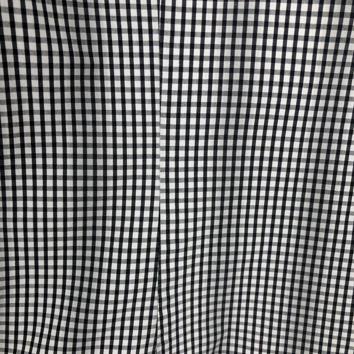 DKNY Slim Fit Short-Sleeve Button-Down Check Shirt, Men's Size XL (approx.) cotton black type Vintage Second Hand