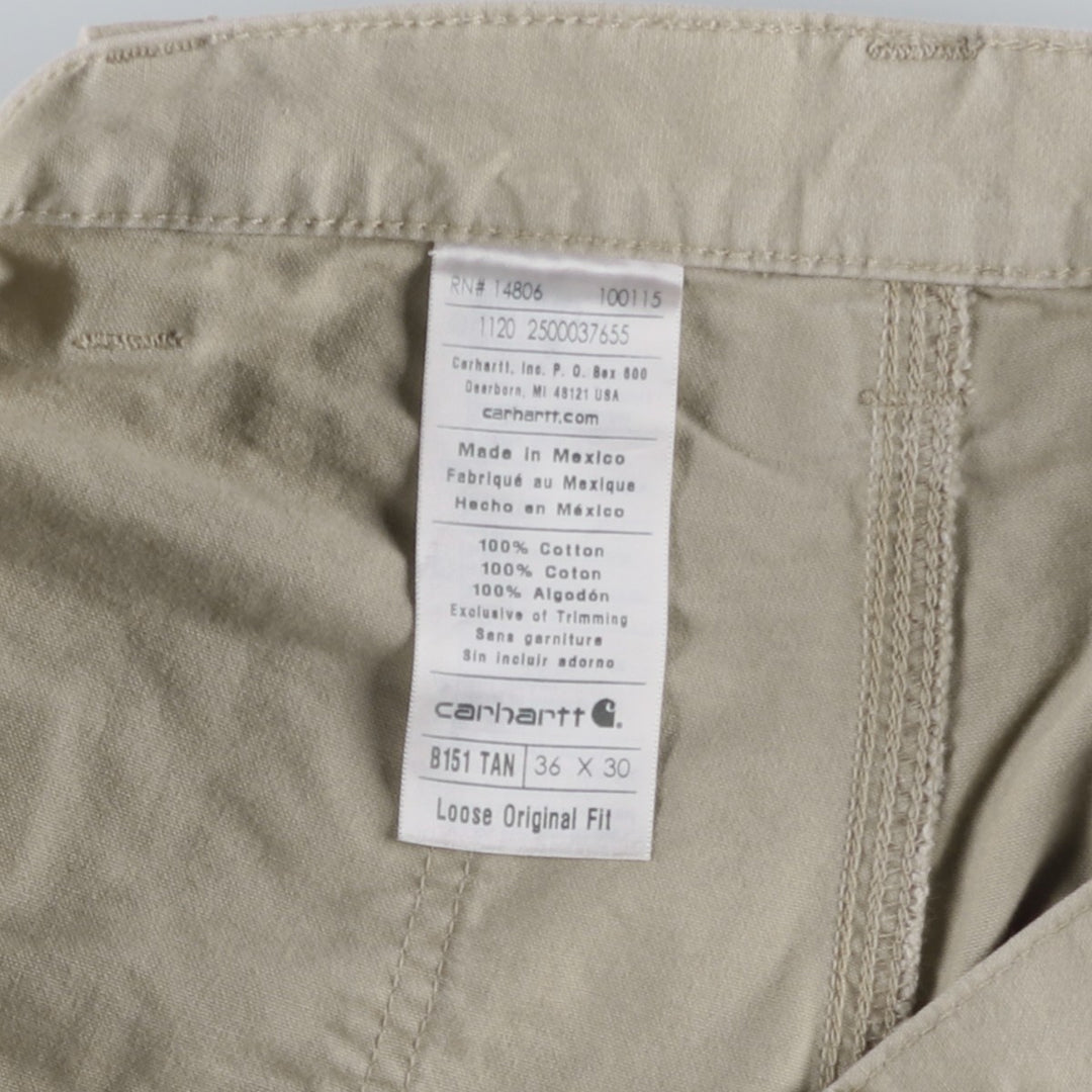 Carhartt Loose Original Fit Duck Painter Pants, Men's, Size 36 cotton Beige type Vintage Second Hand