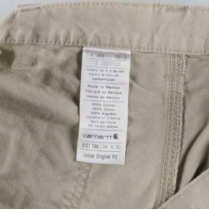Carhartt Loose Original Fit Duck Painter Pants, Men's, Size 36 cotton Beige type Vintage Second Hand