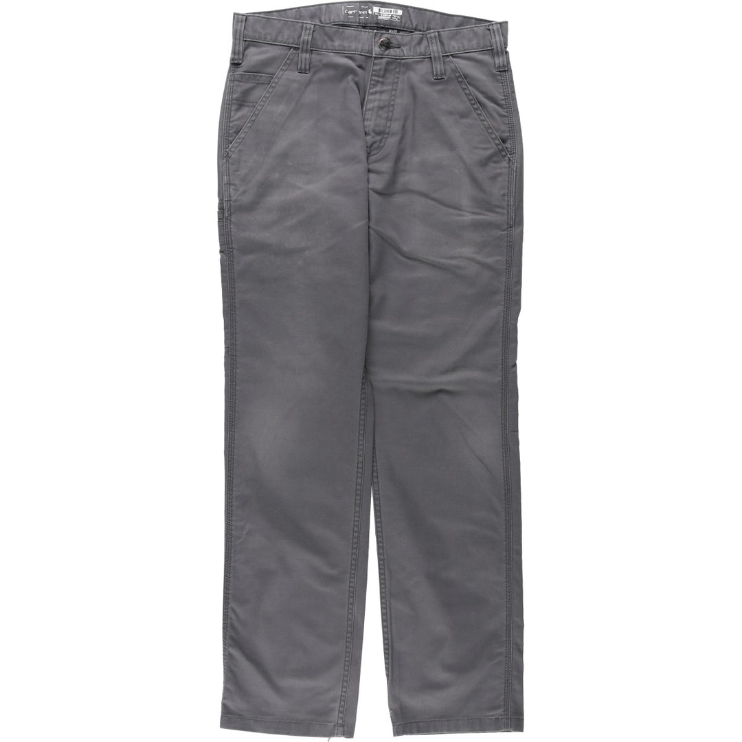 Carhartt Relaxed Fit Duck Work Pants, Men's W31 (approx.) cotton Charcoal Vintage Second Hand