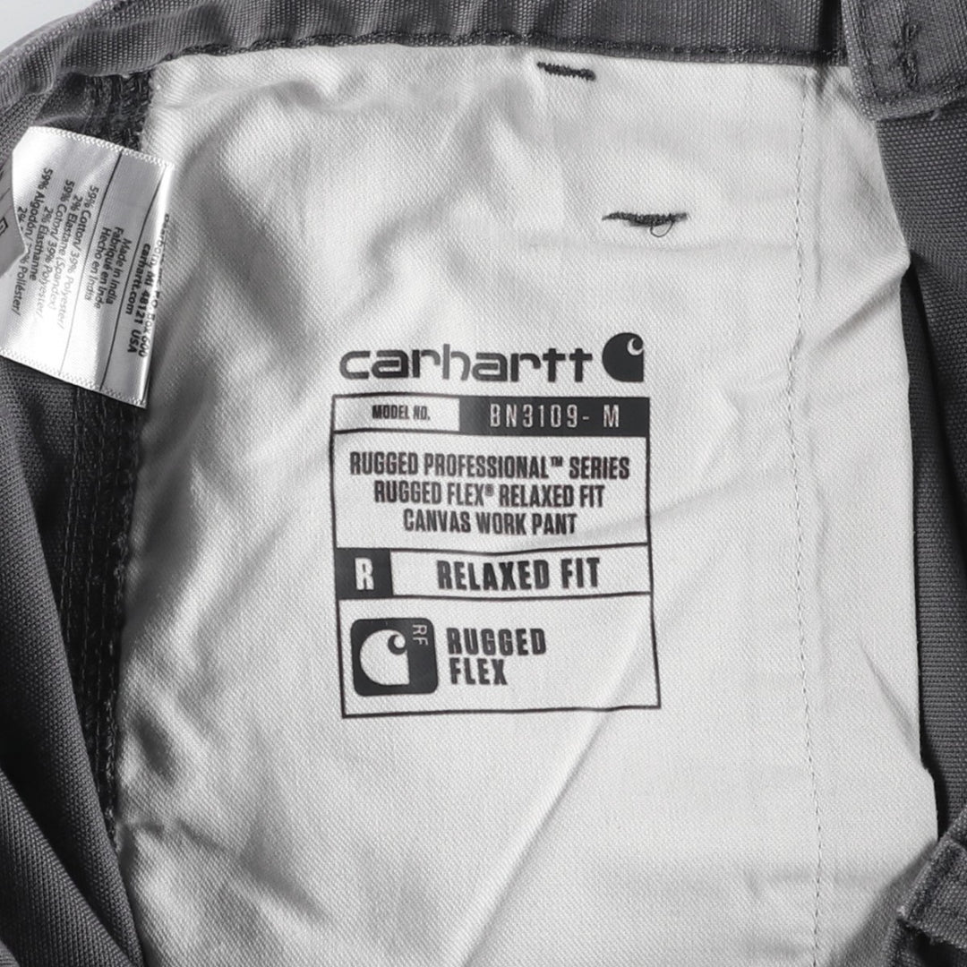 Carhartt Relaxed Fit Duck Work Pants, Men's W31 (approx.) cotton Charcoal Vintage Second Hand