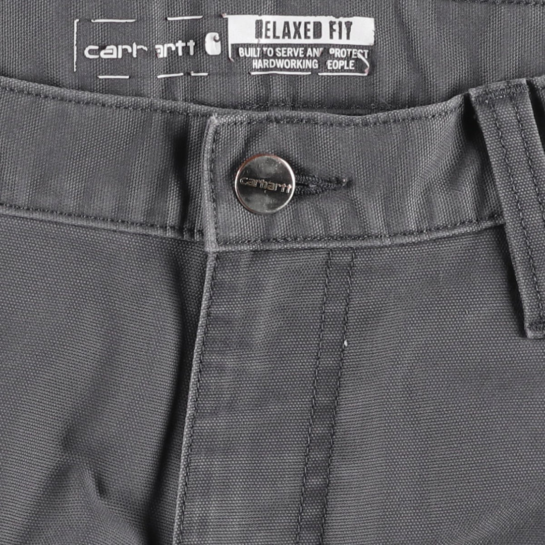 Carhartt Relaxed Fit Duck Work Pants, Men's W31 (approx.) cotton Charcoal Vintage Second Hand